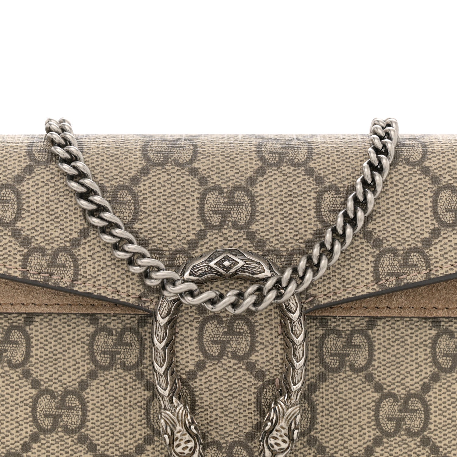 Gucci GG Supreme Monogram Super Mini Dionysus Shoulder Bag Taupe 7 of 11