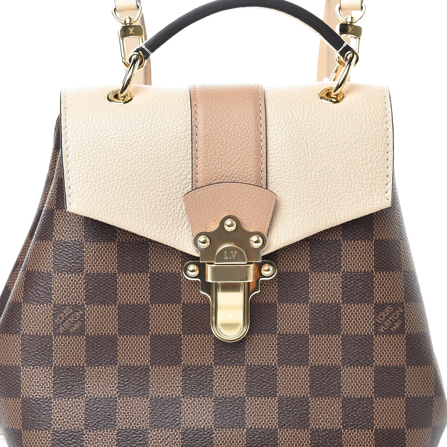 Louis Vuitton Damier Ebene Clapton Backpack Creme 7 of 9