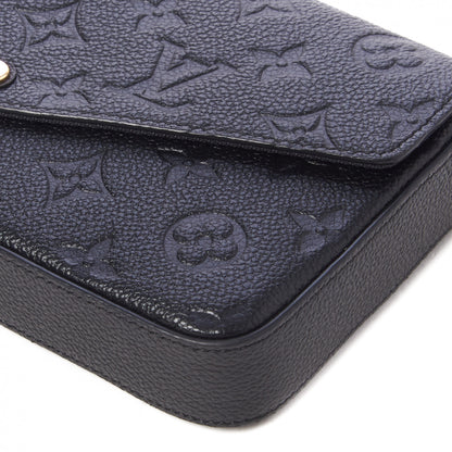 Louis Vuitton Empreinte Pochette Felicie Chain Wallet Black 5 of 9