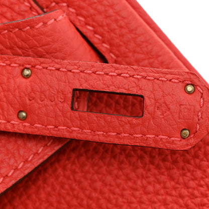Hermes Togo Birkin 30 Rouge Pivoine 7 of 12