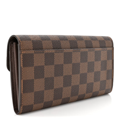 Louis Vuitton Damier Ebene Sarah Wallet NM 3 of 9