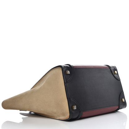 Celine Smooth Calfskin Suede Mini Tri-Color Luggage Rust 4 of 12