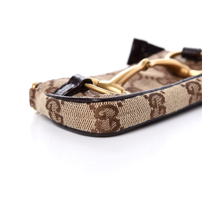 Gucci GG Monogram Horsebit Mini Coin Purse Brown 6 of 9