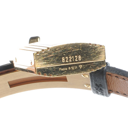 Hermes Stainless Steel Ostrich 20mm Kelly Cadena Quartz Watch Noir 7 of 7