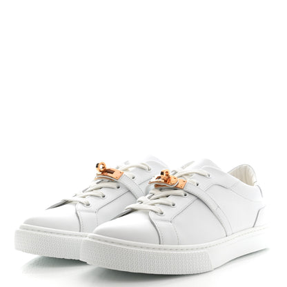 Hermes Calfskin Day Sneakers 40 White 3 of 8
