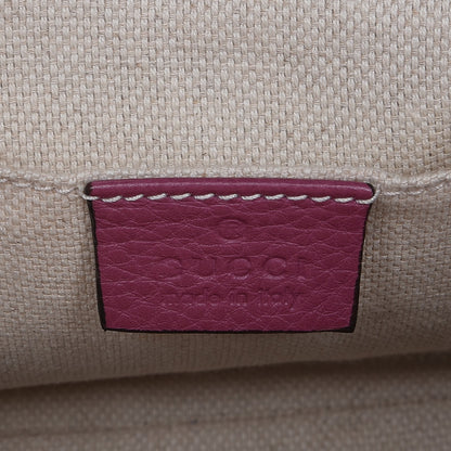 Gucci Pebbled Calfskin Small Soho Disco Bag Peonia Flower 6 of 7