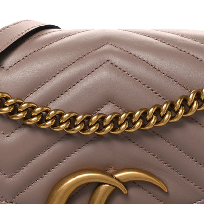 Gucci Calfskin Matelasse Medium GG Marmont Shoulder Bag Porcelain Rose 8 of 10