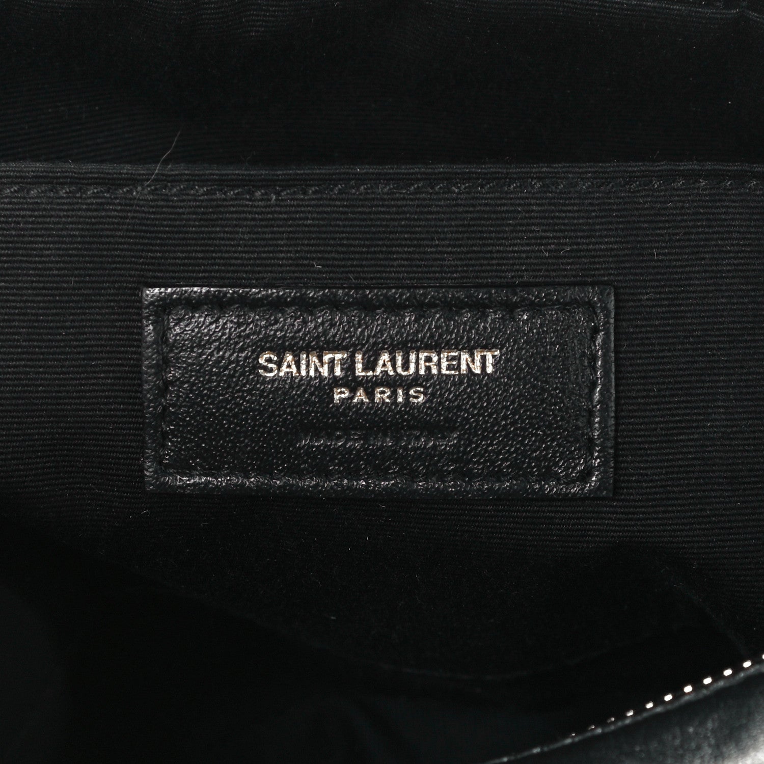 Saint Laurent Calfskin Matelasse Monogram Lou Camera Bag Black 6 of 10