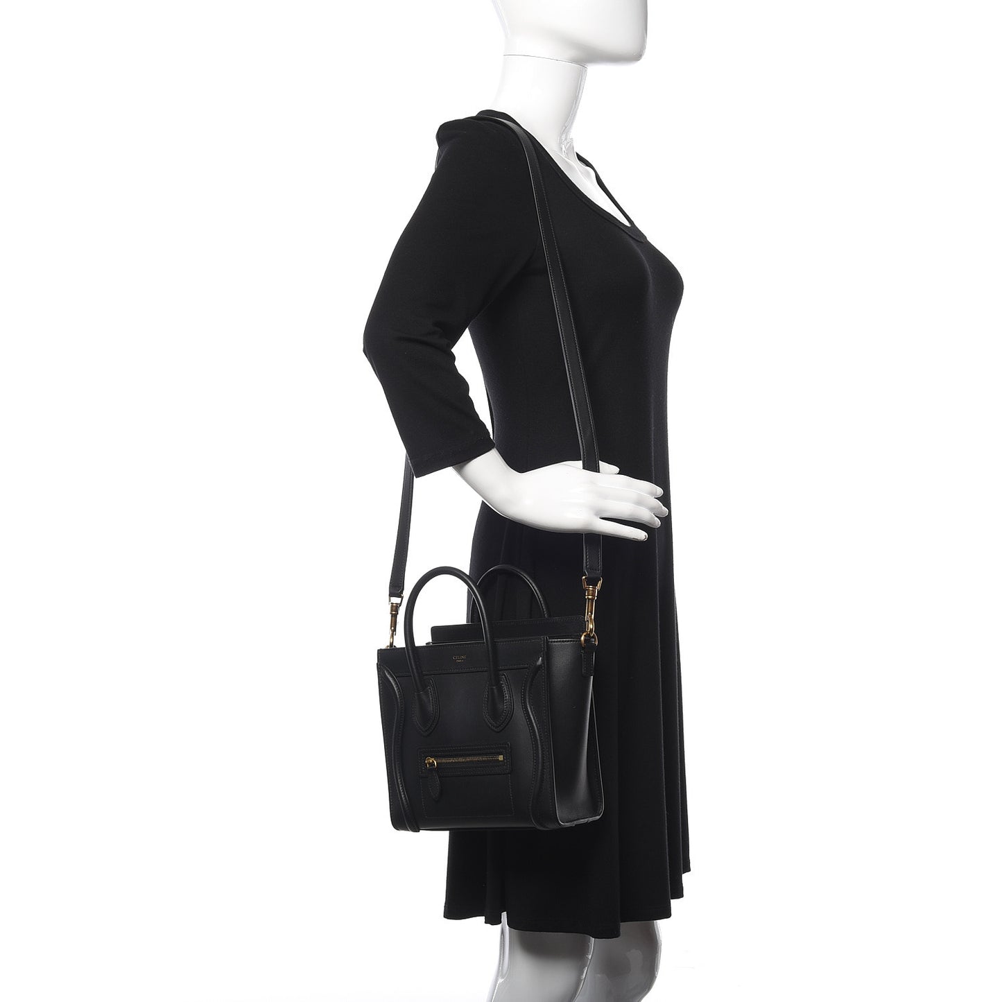 Smooth Calfskin Nano Luggage Black