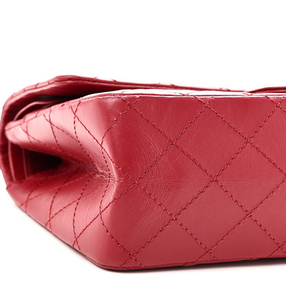 Chanel Aged Calfskin Quilted 2.55 Reissue 226 Flap Red 9 of 11