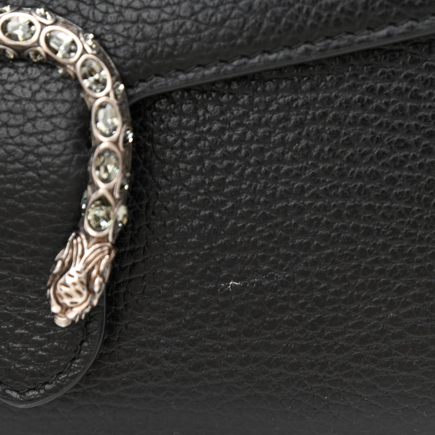 Calfskin Mini Dionysus Chain Wallet Black