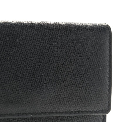 Chanel Grained Calfskin CC Button Flap Wallet Black 9 of 9