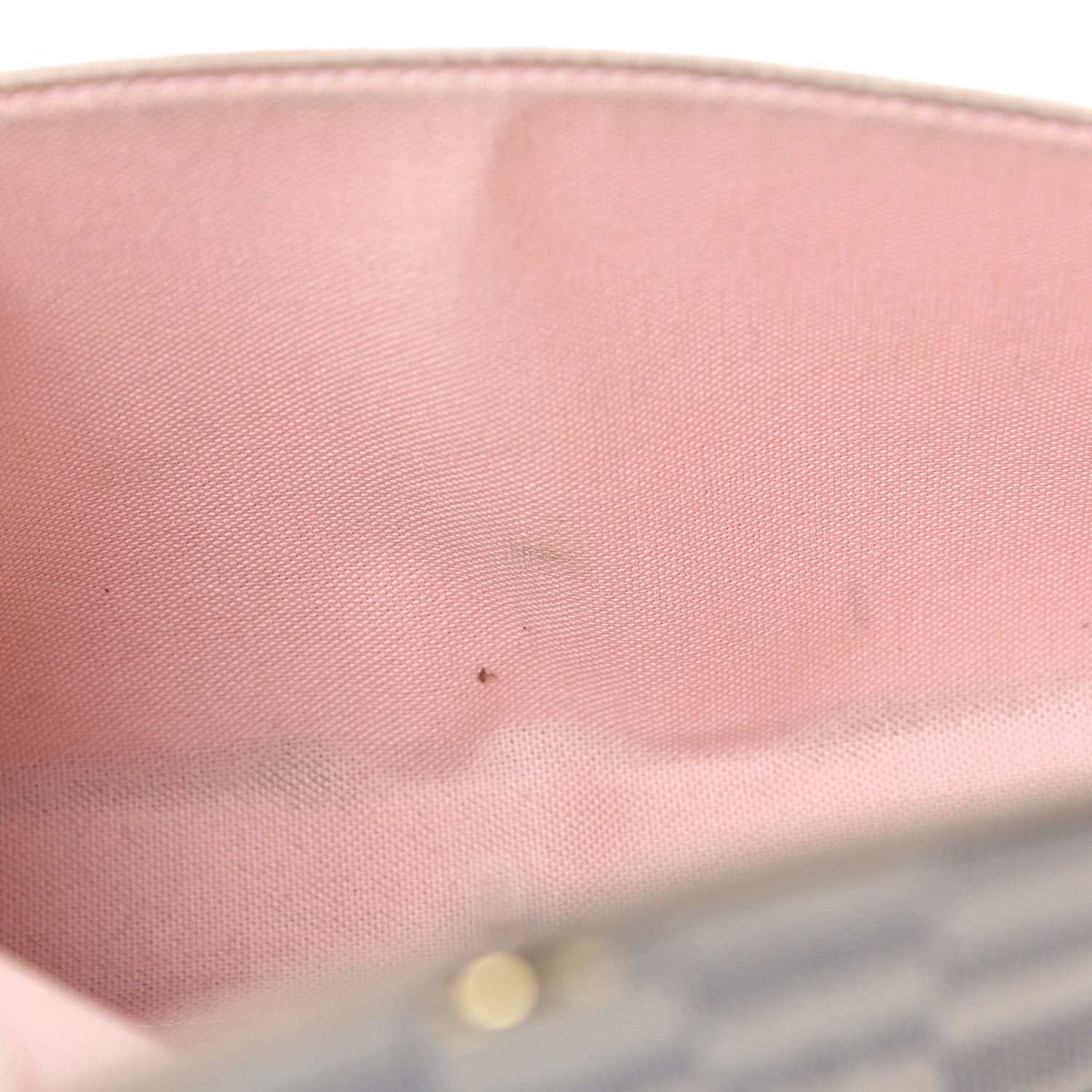 Louis Vuitton Damier Azur Pochette Felicie Chain Wallet Rose Ballerine 17 of 24