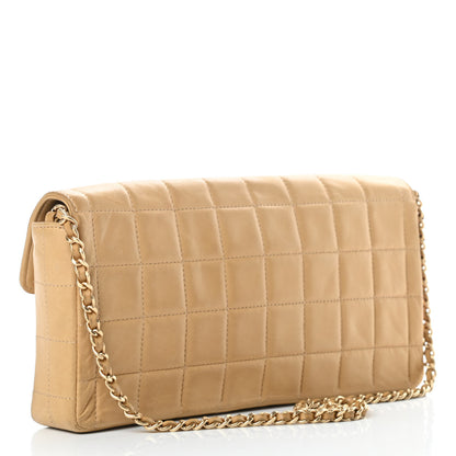Chanel Lambskin East West Chocolate Bar Flap Beige 2 of 16