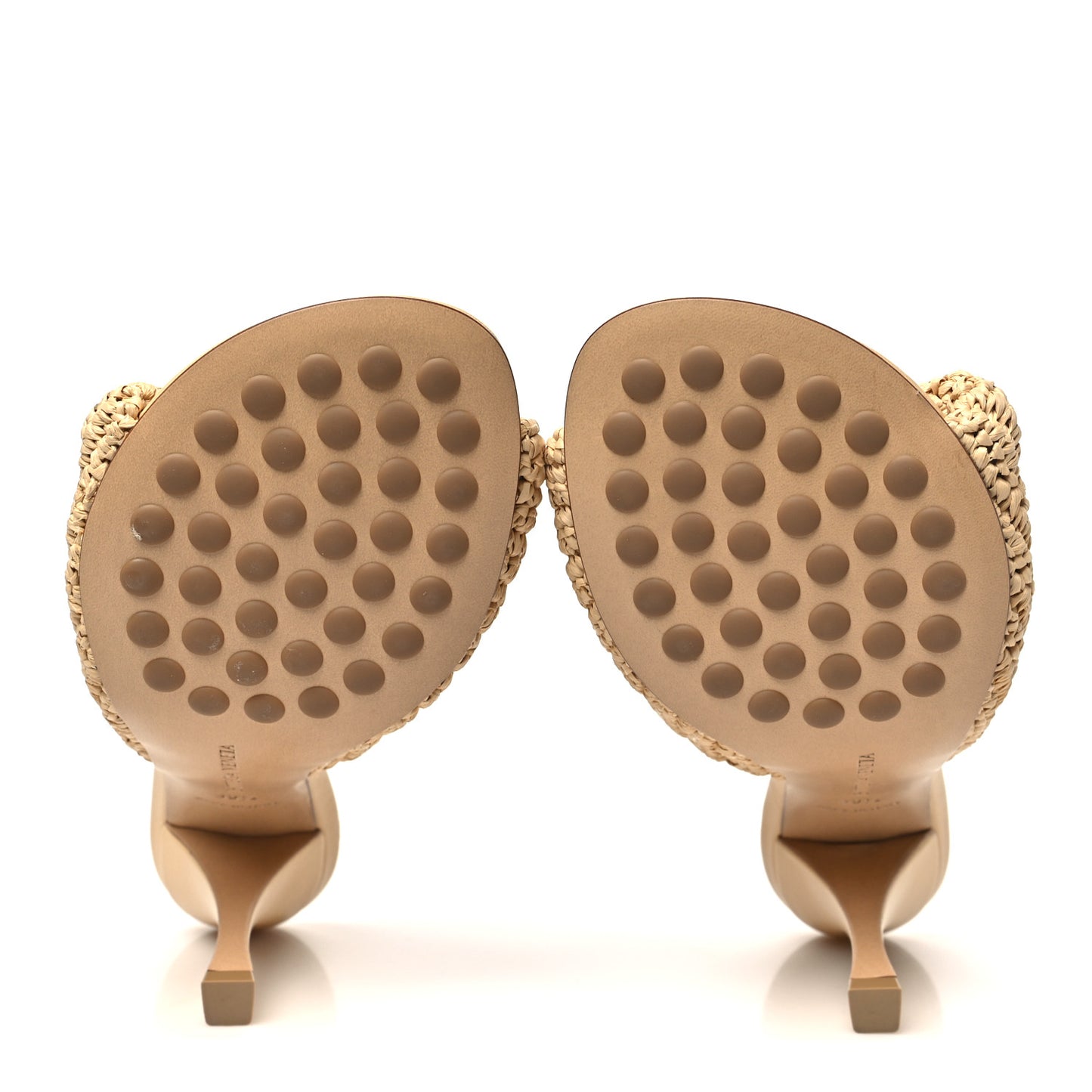 Raffia Blink Mule Sandals 39.5 Natural
