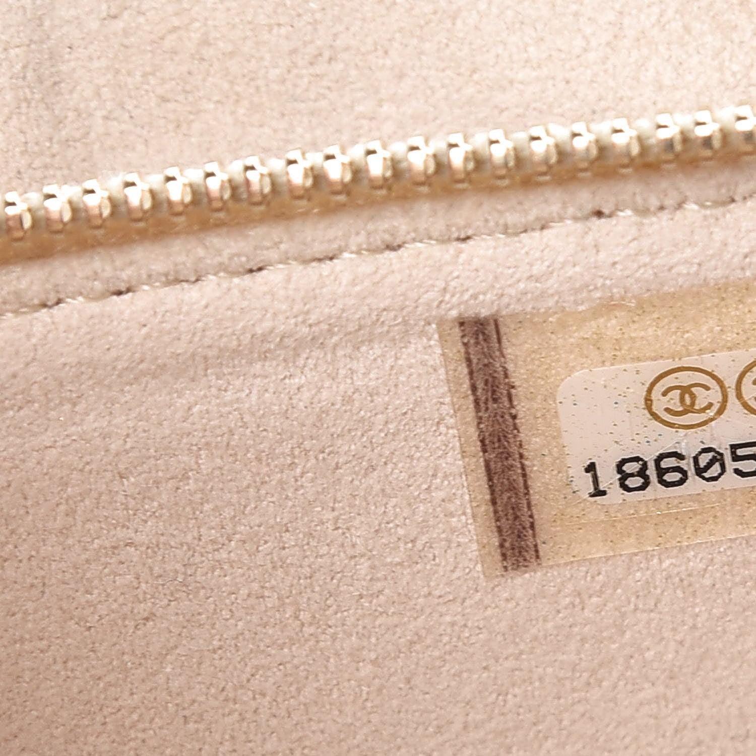 Chanel Metallic Lambskin Quilted Mini Phone Holder Clutch Light Gold 7 of 7
