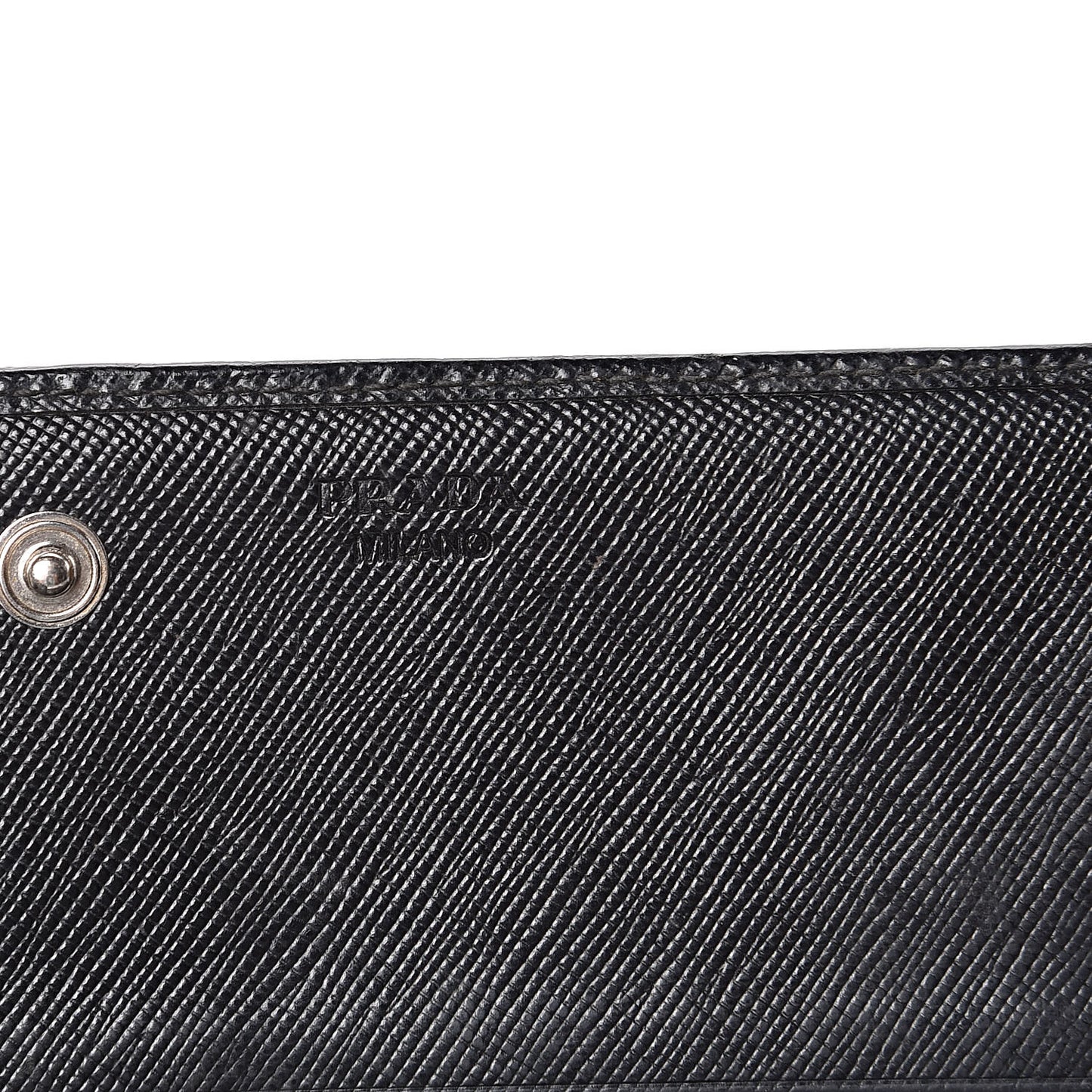 Saffiano Continental Flap Wallet Black