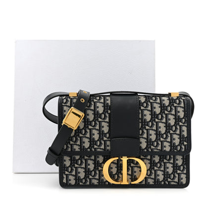 Christian Dior Oblique 30 Montaigne Flap Bag Blue 11 of 11