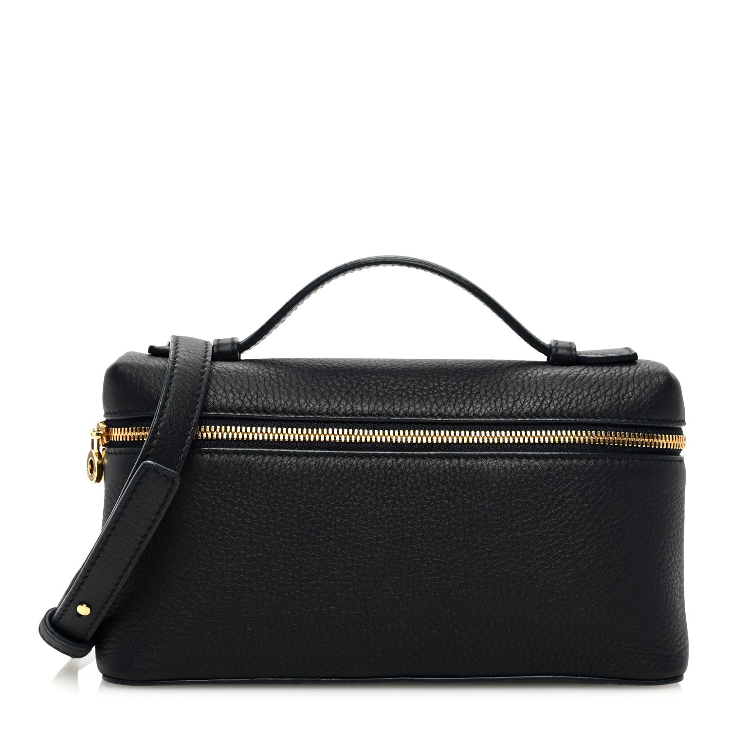 Loro Piana Grained Calfskin L19 Extra Pocket Pouch Navy 1 of 9