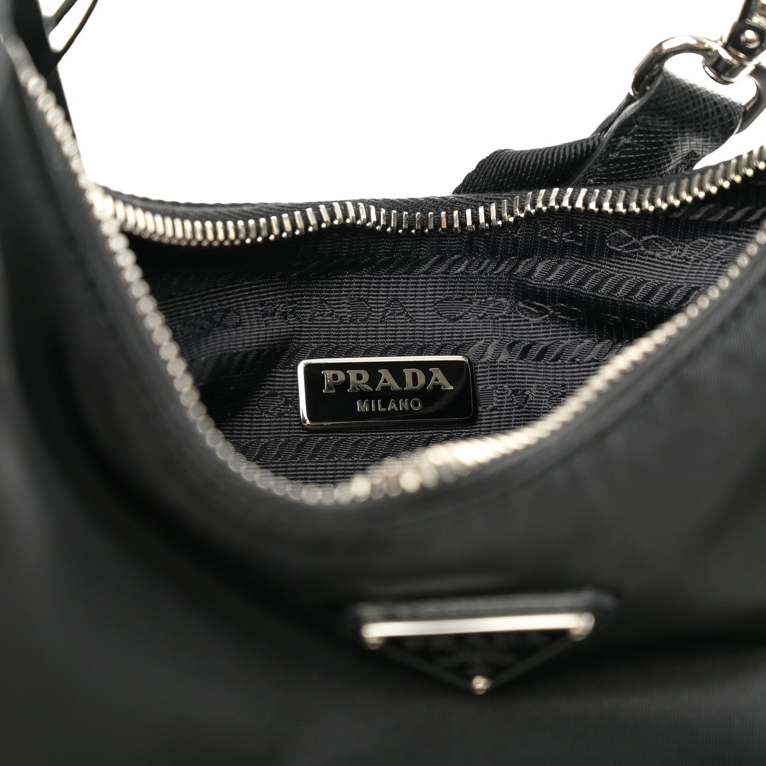 Prada Nylon Re-Edition 2005 Shoulder Bag Black 6 of 11