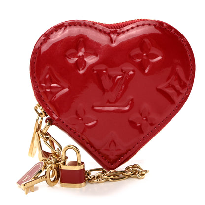 Louis Vuitton Vernis Coeur Heart Coin Purse Pomme D'Amour 1 of 7