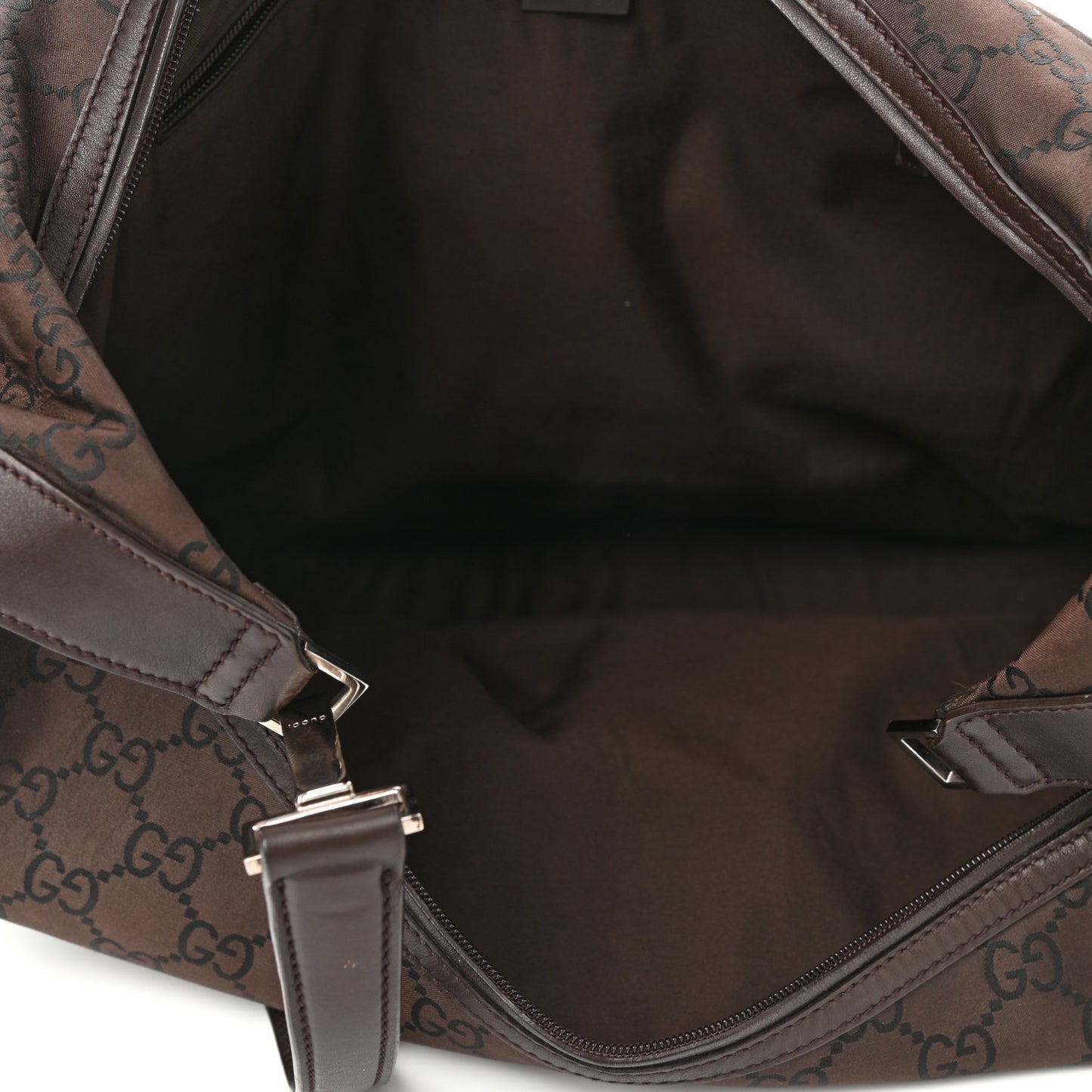 Nylon Monogram Extra Large Hobo Dark Brown