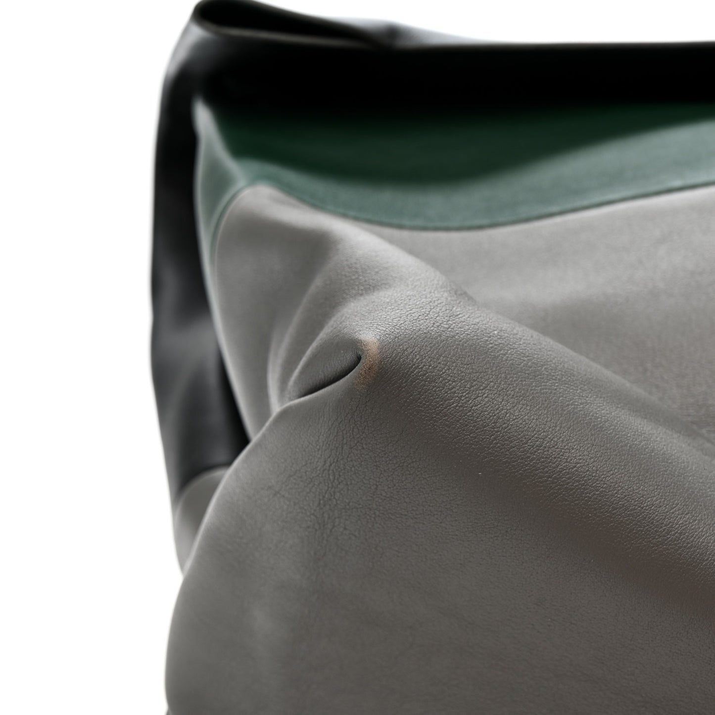 Calfskin All Soft Shoulder Bag Black Grey Green