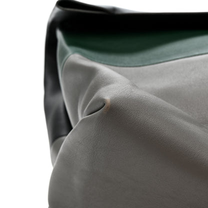 Celine Calfskin All Soft Shoulder Bag Black Grey Green 12 of 17