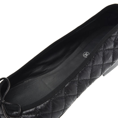 Chanel Nylon Quilted Cap Toe Ballerina Flats 41 Black 13 of 21