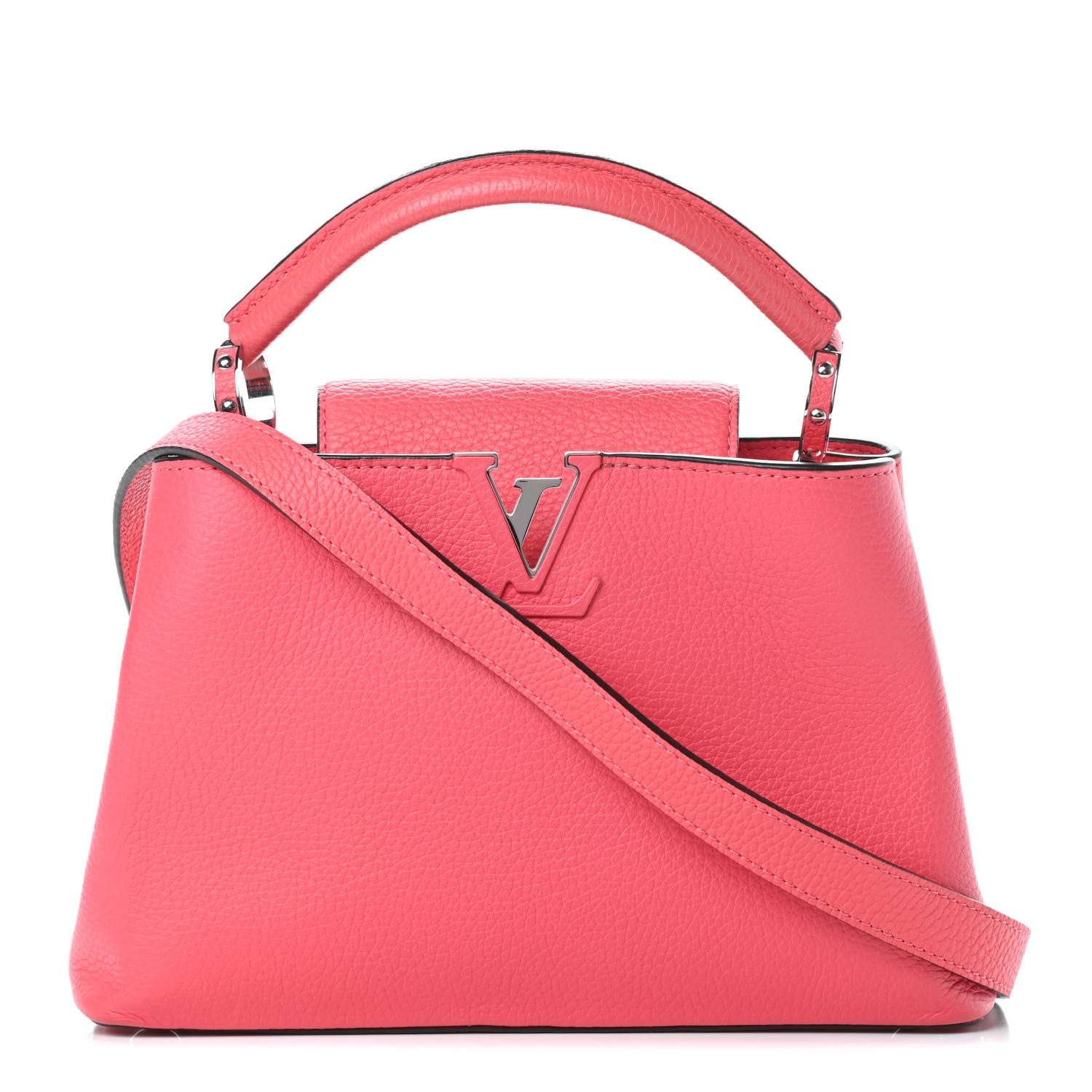 Louis Vuitton Taurillon Capucines BB Rose Litchi 1 of 12