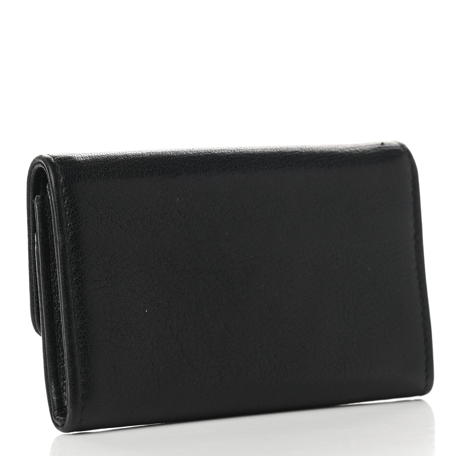 Chanel Goatskin Camellia CC Flap Card Holder Black 3 of 8