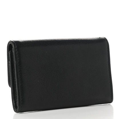 Chanel Goatskin Camellia CC Flap Card Holder Black 3 of 8