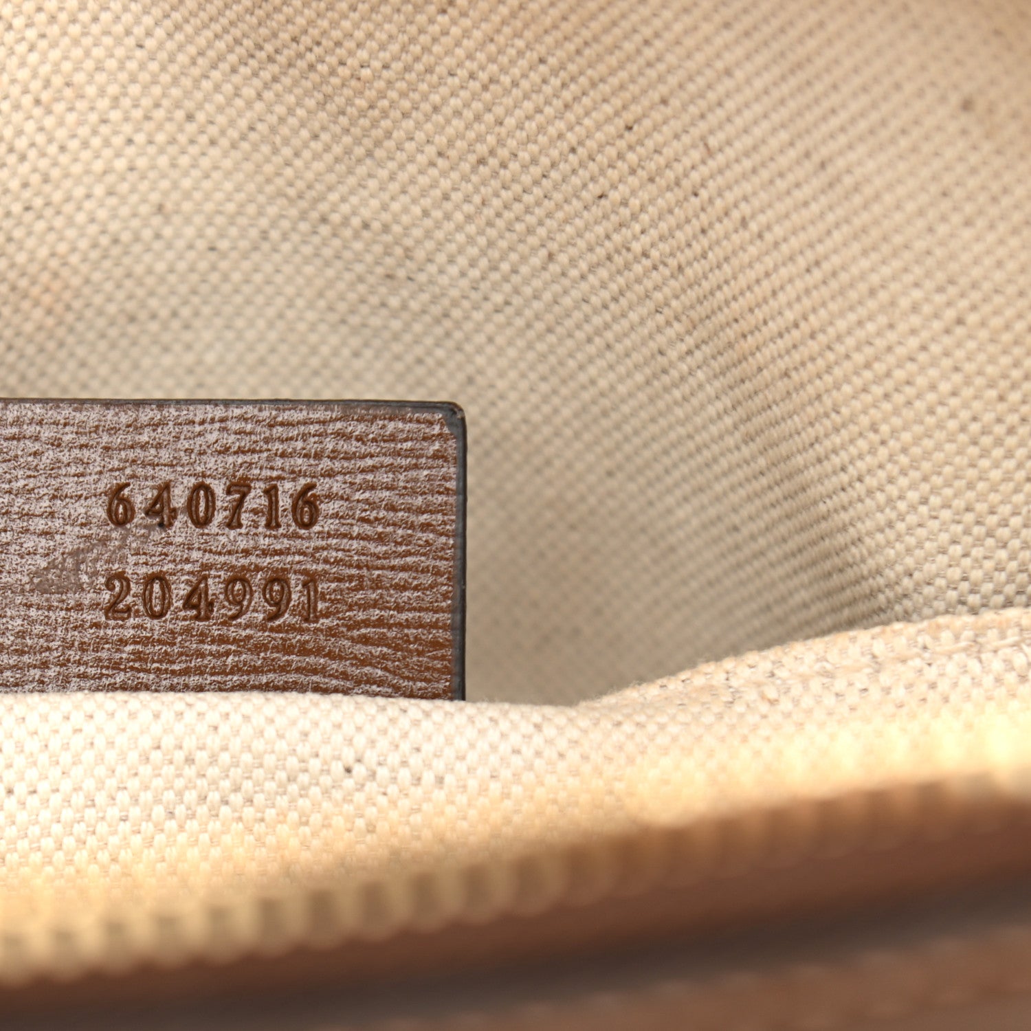 Gucci GG Supreme Monogram Azalea Calfskin Mini Horsebit 1955 Top Handle Bag Beige Ebony Brown Sugar 7 of 11