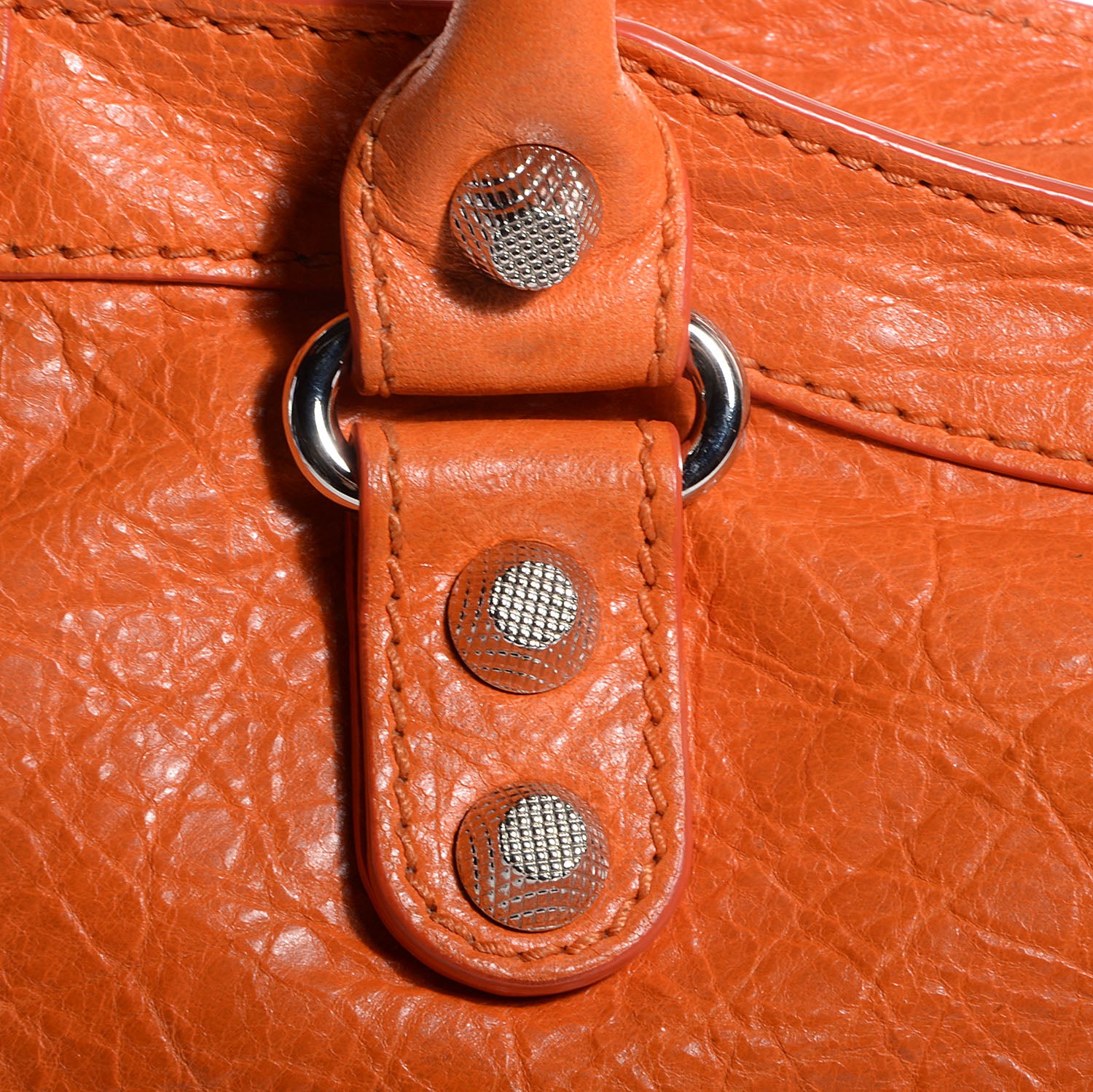 Balenciaga Agneau Giant 12 Silver Hardware City Tangerine 5 of 13
