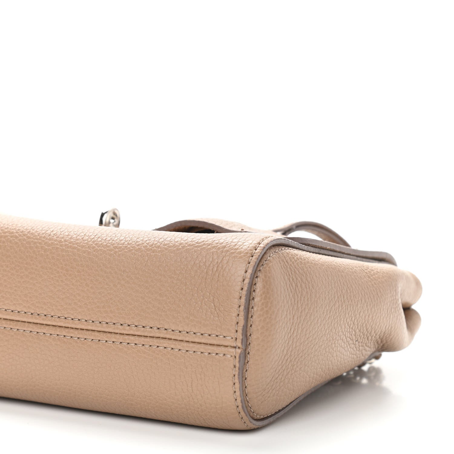 Mulberry Small Classic Grain Calfskin Small Lily Flap Mushroom Grey 6 of 11