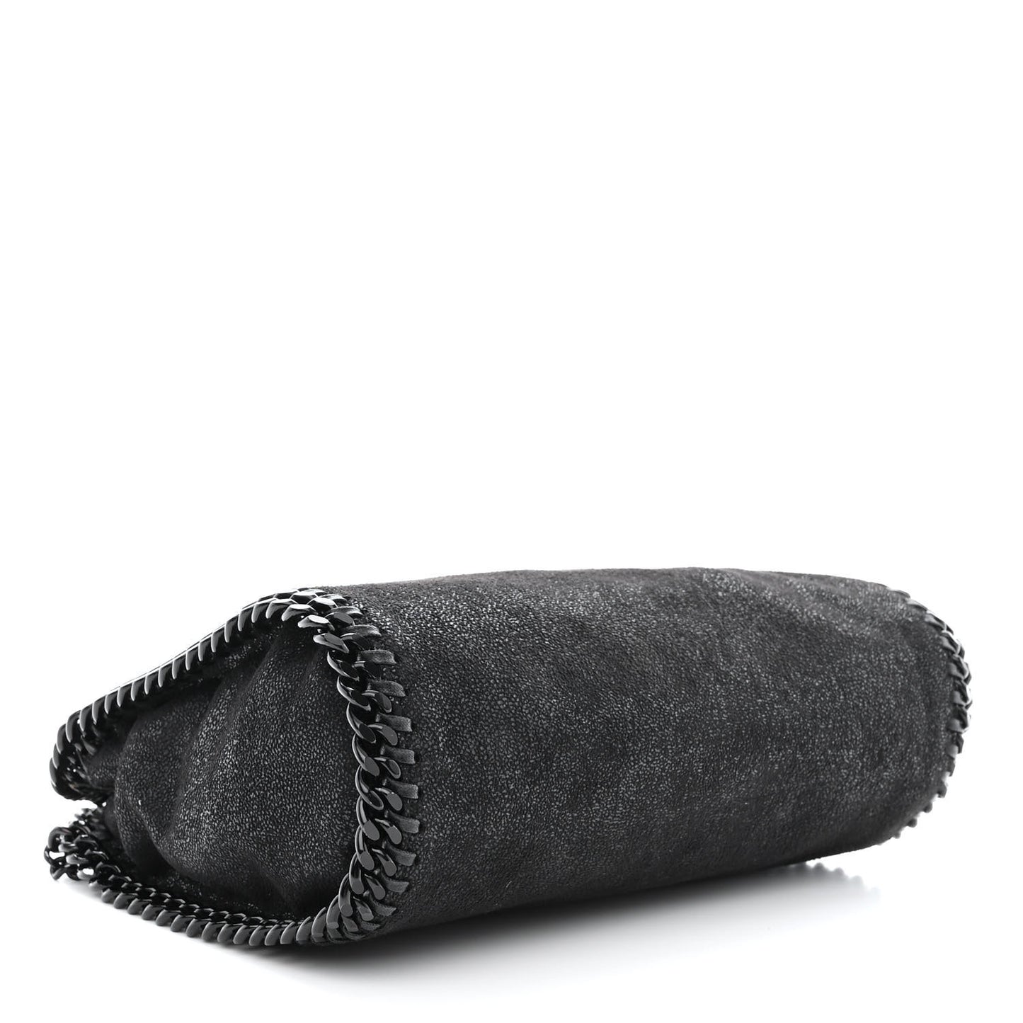 Shaggy Deer Mini Falabella Fold Over Tote Black