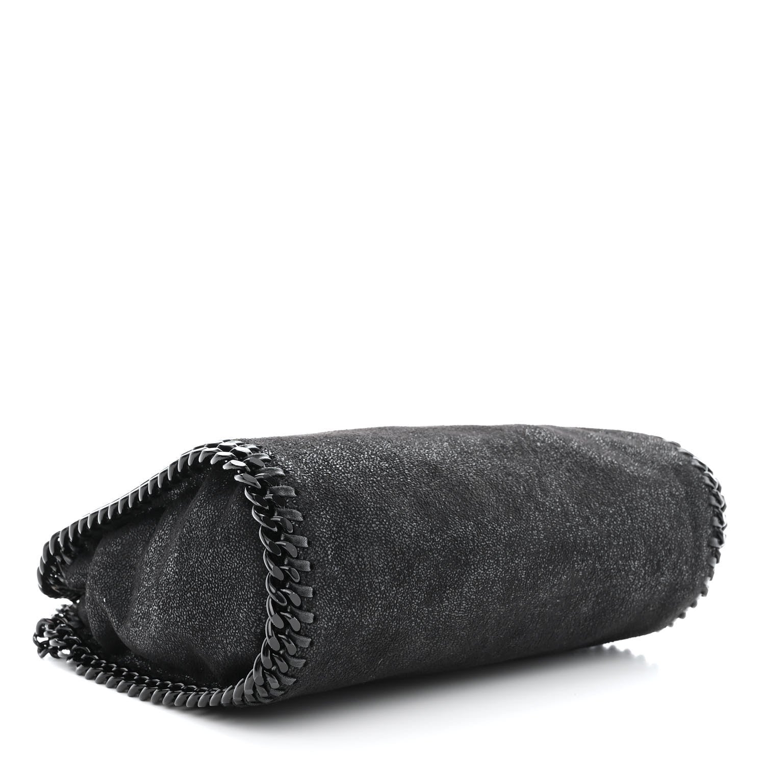 Stella McCartney Shaggy Deer Mini Falabella Fold Over Tote Black 4 of 11