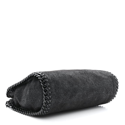 Stella McCartney Shaggy Deer Mini Falabella Fold Over Tote Black 4 of 11
