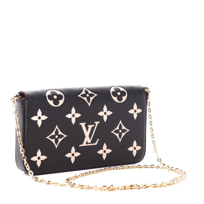 Louis Vuitton Empreinte Monogram Giant Felicie Pochette Black Beige 3 of 14