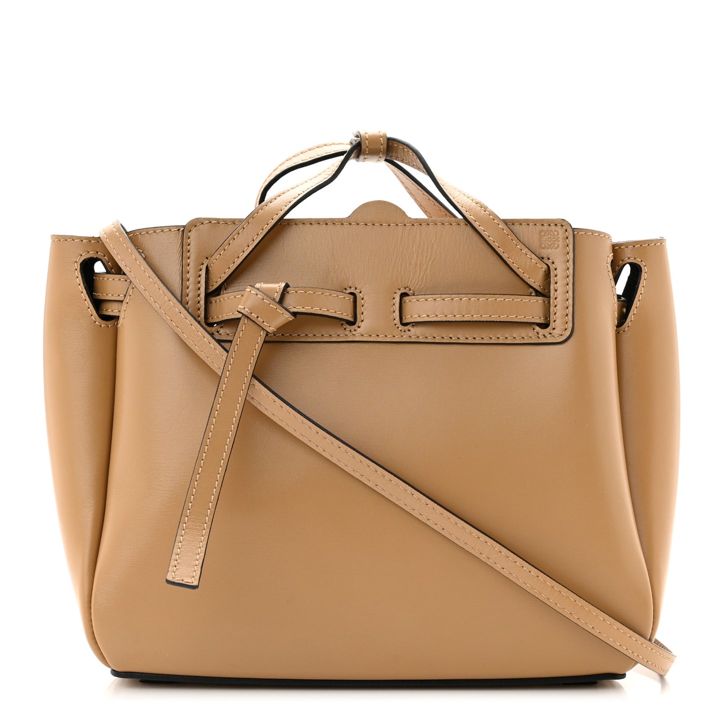 Boxcalf Mini Lazo Tote Dune