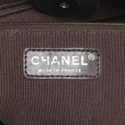 Chanel Calfskin Petit Shopping Tote PST Dark Brown 6 of 8
