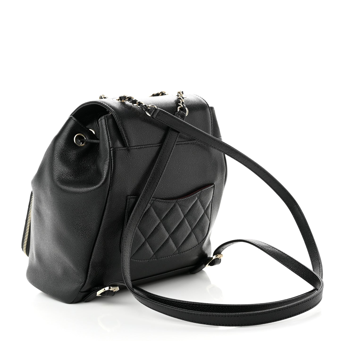 Caviar Quilted Business Affinity Backpack Black