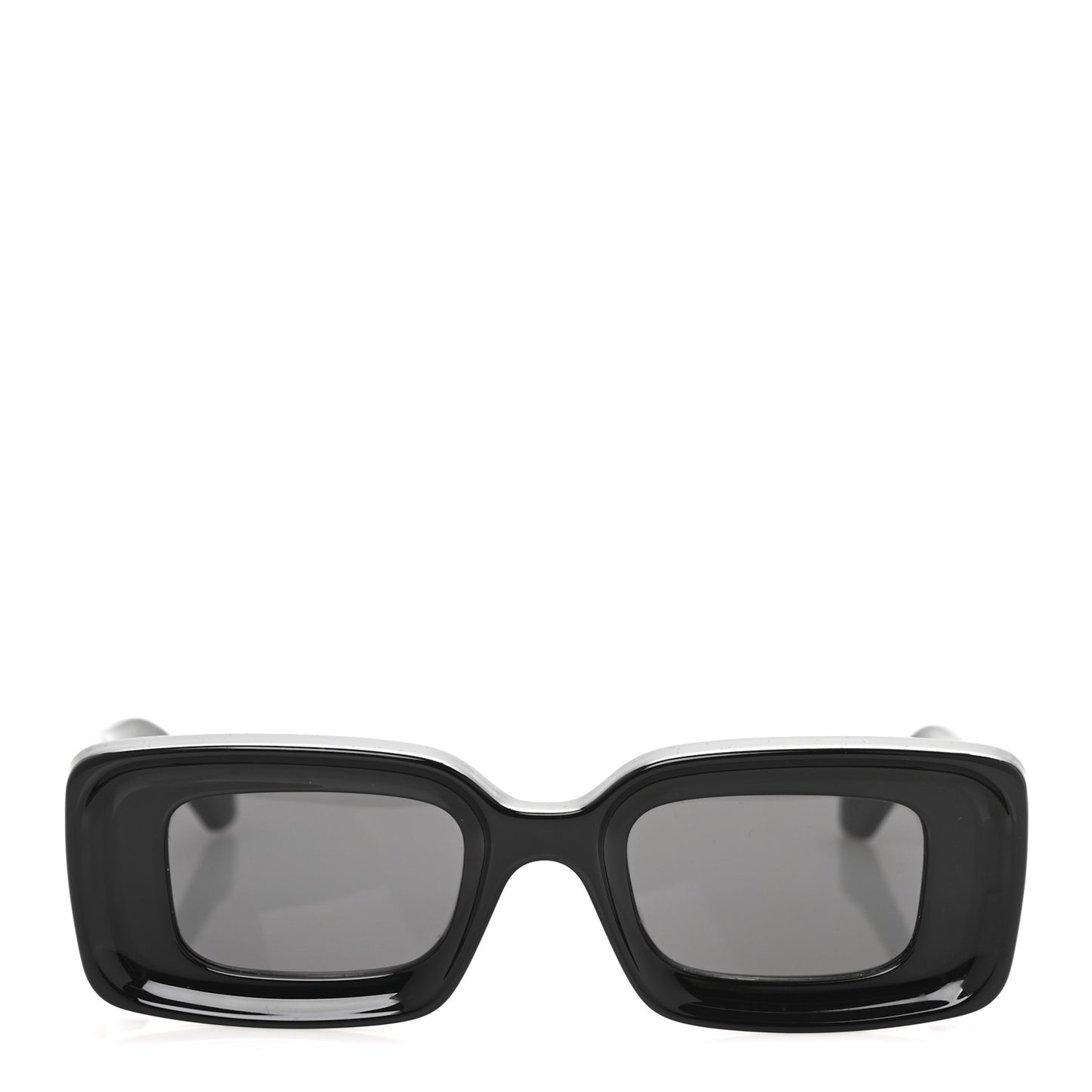 Acetate Rectangular Sunglasses LW40101I Black