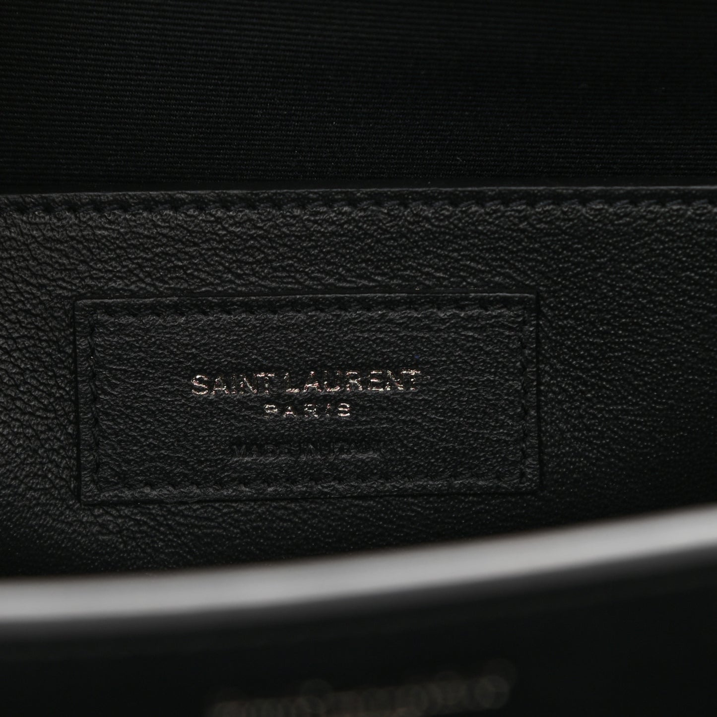 Shiny Calfskin Medium Uptown Tote Black