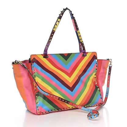 Valentino Garavani Vitello 1973 Medium Rockstud Tote Multicolor 3 of 9