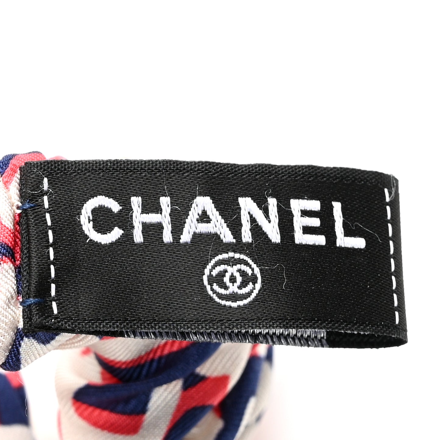 Silk CC Twilly Hair Tie Blue Multicolor