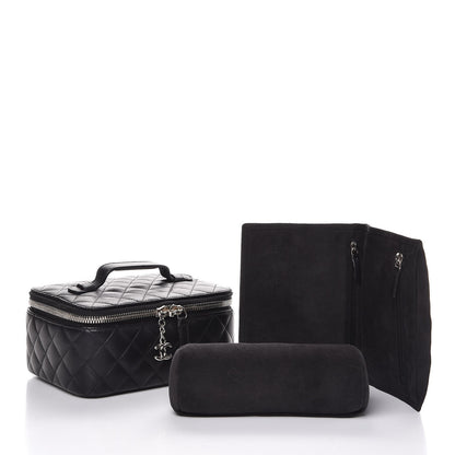 Chanel Lambskin Quilted Jewelry Case Black 8 of 8