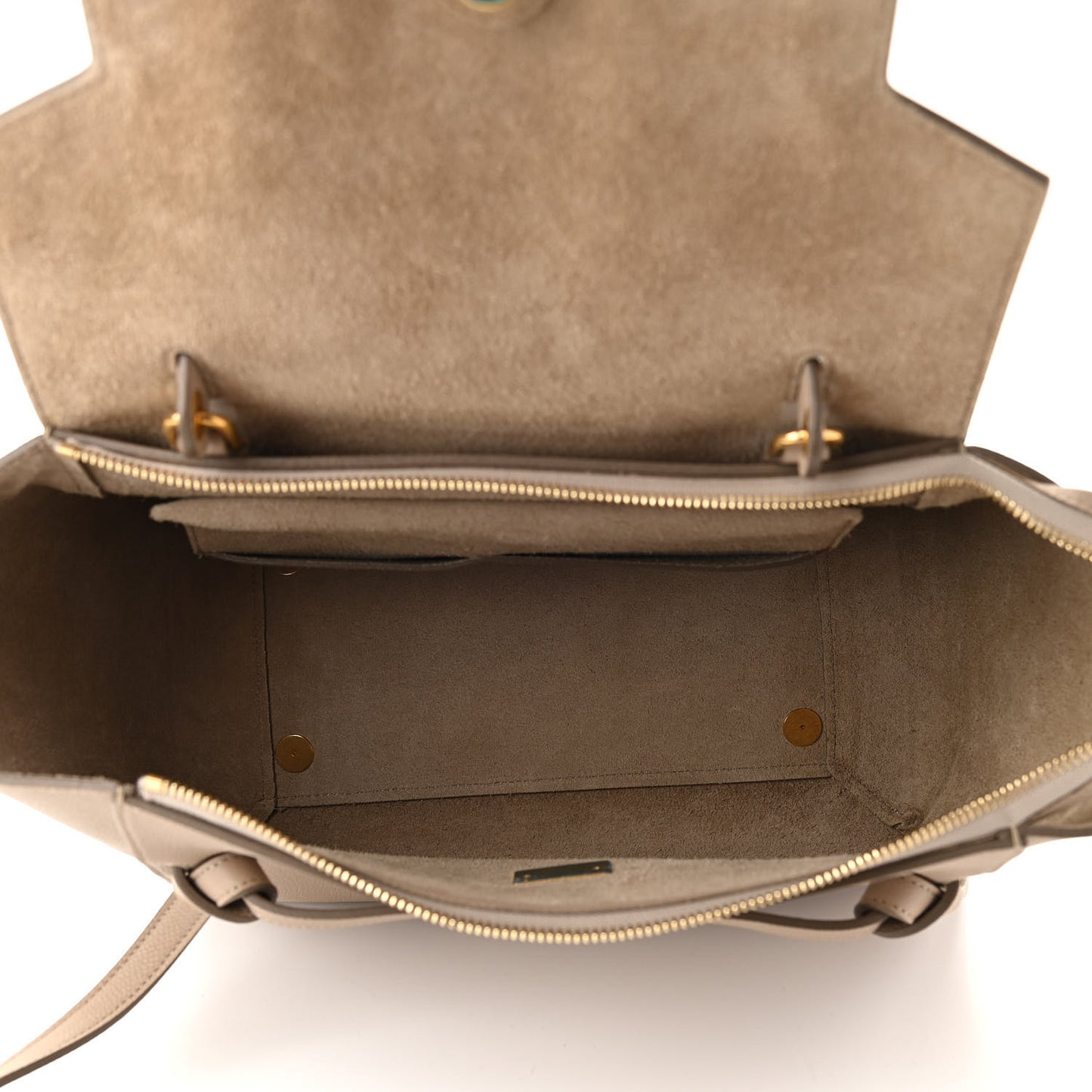 Grained Calfskin Mini Belt Bag Light Taupe