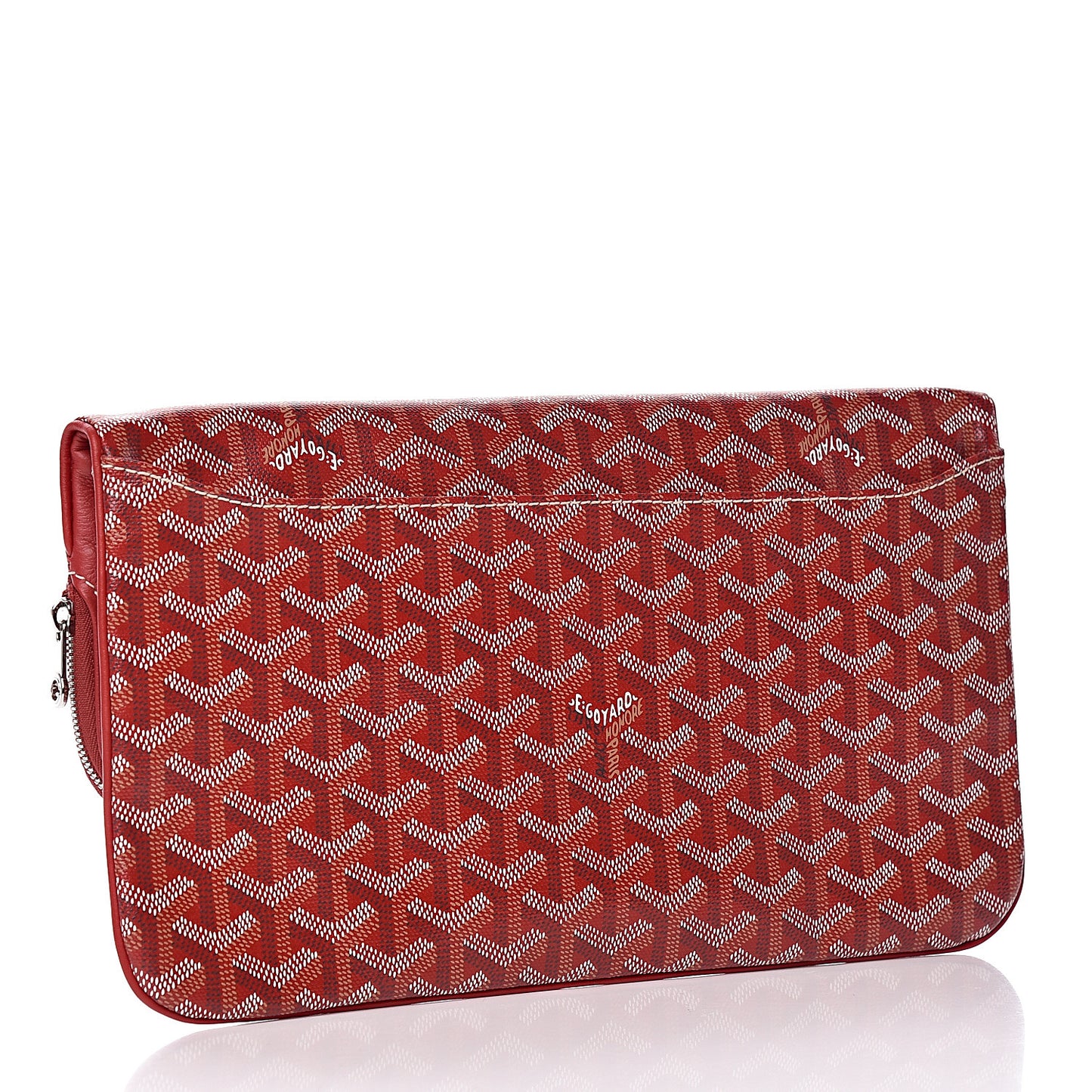 Goyardine Sainte Marie Soft Clutch Red