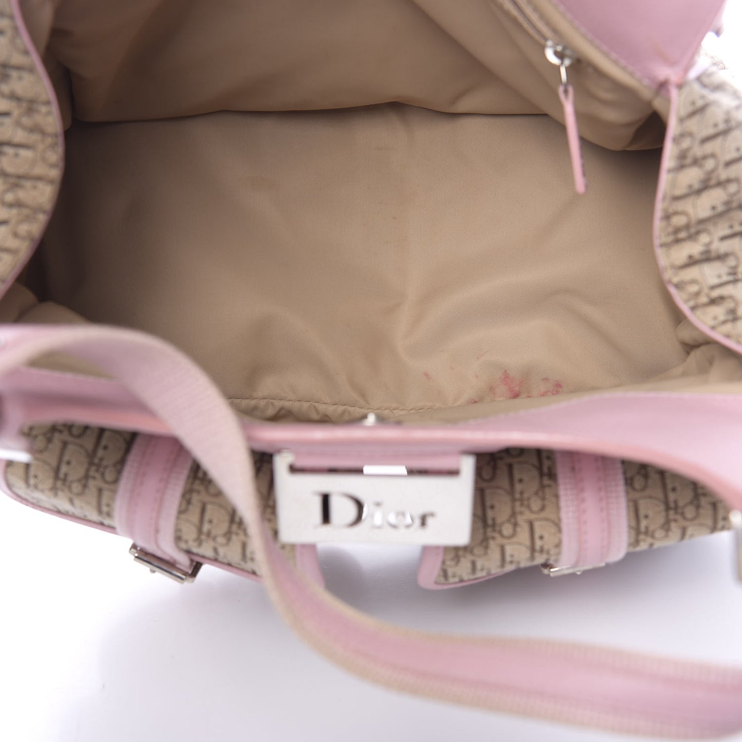 Monogram Tote Pink Beige